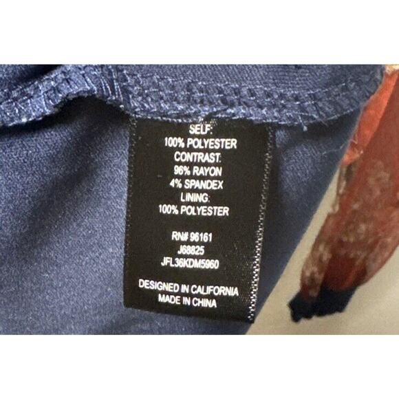 Be Bop Juniors Red Navy Overlay Mesh Dress Sheath Size XXS Long Sleeve Mini NEW - Picture 5 of 5